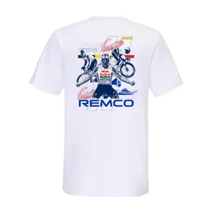 RED BULL Cyklistické tričko s krátkym rukávom - REMCO - biela RED BULL Cyklistické tričko s krátkym rukávom - REMCO - biela