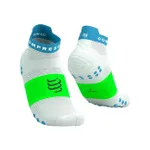 COMPRESSPORT Cyklistické ponožky členkové - PRO RACING SOCKS V4.0 RUN - biela/zelená COMPRESSPORT Cyklistické ponožky členkové - PRO RACING SOCKS V4.0 RUN - biela/zelená