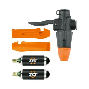 SKS príslušenstvo k pumpe - TUBELESS HEAD SET - čierna/oranžová SKS príslušenstvo k pumpe - TUBELESS HEAD SET - čierna/oranžová