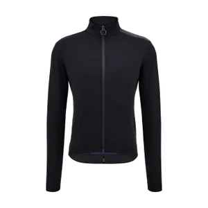SANTINI Cyklistická zateplená bunda - POWER SHIELD - čierna SANTINI Cyklistická zateplená bunda - POWER SHIELD - čierna