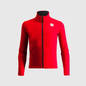 SPORTFUL Cyklistická zateplená bunda - NEO JUNIOR - červená/čierna SPORTFUL Cyklistická zateplená bunda - NEO JUNIOR - červená/čierna