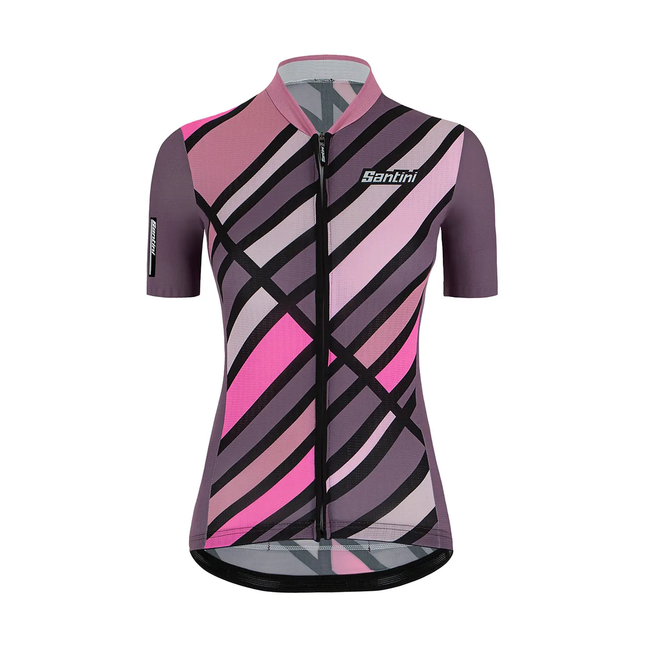 SANTINI Cyklistický dres s krátkym rukávom - SLEEK RAGGIO LADY - ružová/fialová SANTINI Cyklistický dres s krátkym rukávom - SLEEK RAGGIO LADY - ružová/fialová