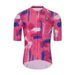 HOLOKOLO Cyklistický dres s krátkym rukávom - STROKES - ružová/modrá HOLOKOLO Cyklistický dres s krátkym rukávom - STROKES - ružová/modrá
