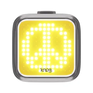 KNOG predné svetlo - BLINDER - čierna/biela KNOG predné svetlo - BLINDER - čierna/biela