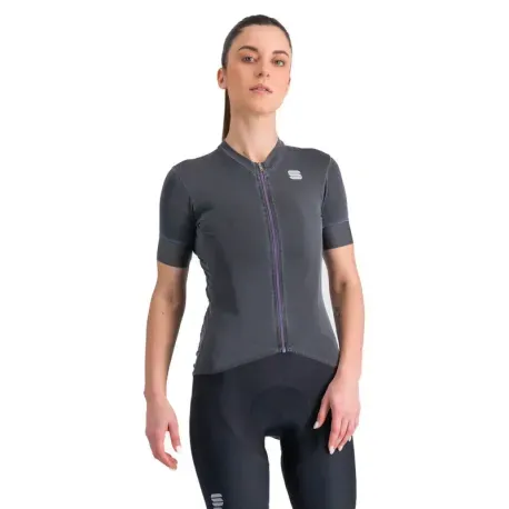 Dámsky cyklistický dres s krátkym rukávom SPORTFUL Monocrom w jersey, anthracite Dámsky cyklistický dres s krátkym rukávom SPORTFUL Monocrom w jersey, anthracite