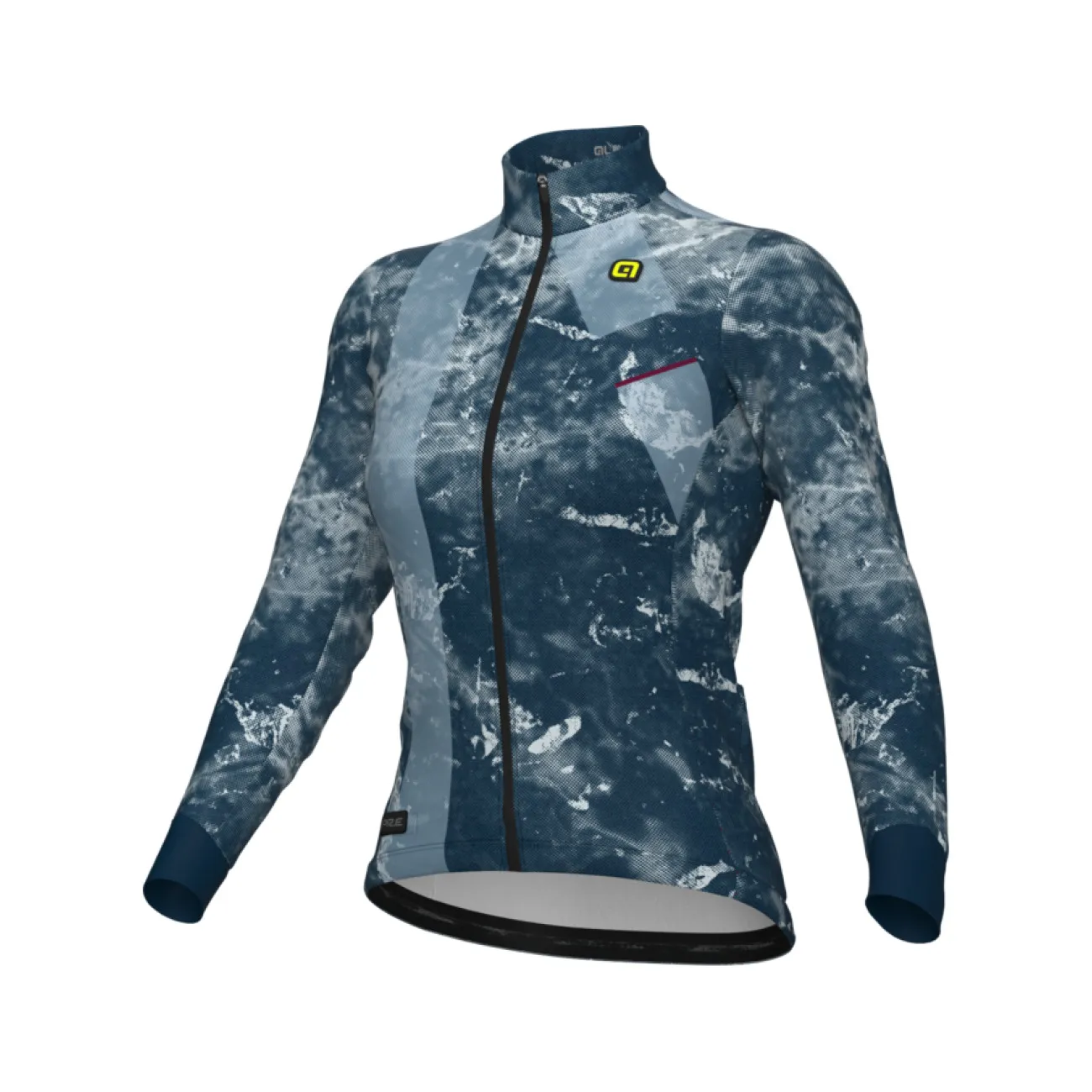 ALÉ Cyklistický dres s dlhým rukávom zimný - PR-E ICY - modrá ALÉ Cyklistický dres s dlhým rukávom zimný - PR-E ICY - modrá