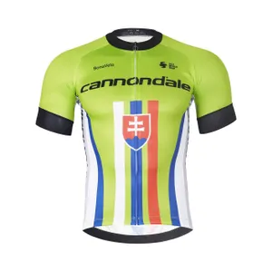 BONAVELO Cyklistický dres s krátkym rukávom - CANNONDALE SK - zelená BONAVELO Cyklistický dres s krátkym rukávom - CANNONDALE SK - zelená