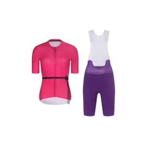 RIVANELLE Cyklistický krátky dres a krátke nohavice - LOVELY - fialová/ružová RIVANELLE Cyklistický krátky dres a krátke nohavice - LOVELY - fialová/ružová