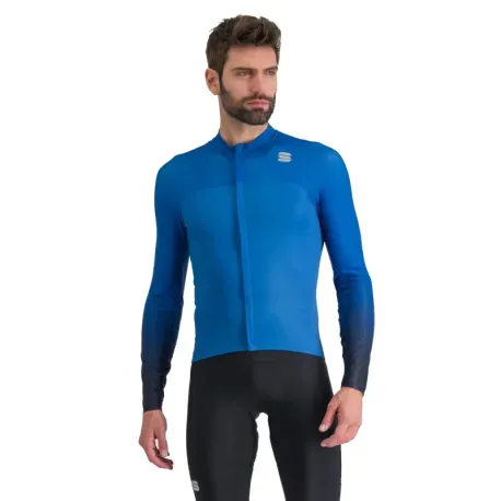 Pánsky cyklistický dres s dlhým rukávom SPORTFUL Bodyfit pro jersey, blue denim galaxy blue Pánsky cyklistický dres s dlhým rukávom SPORTFUL Bodyfit pro jersey, blue denim galaxy blue