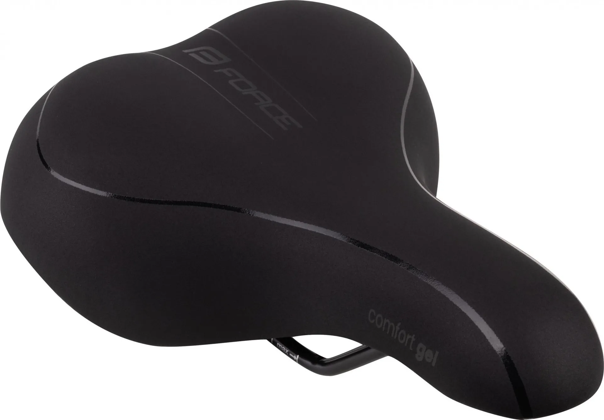 Šport a outdoor | Cyklistika | Diely a komponenty | Sedadlá - FORCE Comfort Gel, sedadlo dámske turistické, čierne Šport a outdoor | Cyklistika | Diely a komponenty | Sedadlá - FORCE Comfort Gel, sedadlo dámske turistické, čierne