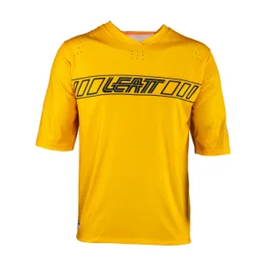 LEATT Cyklistický dres s krátkym rukávom - MTB ENDURO 3.0 JUNIOR - žltá LEATT Cyklistický dres s krátkym rukávom - MTB ENDURO 3.0 JUNIOR - žltá