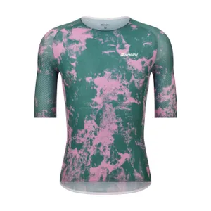 SANTINI Cyklistický dres s krátkym rukávom - SUPER LITE - ružová SANTINI Cyklistický dres s krátkym rukávom - SUPER LITE - ružová
