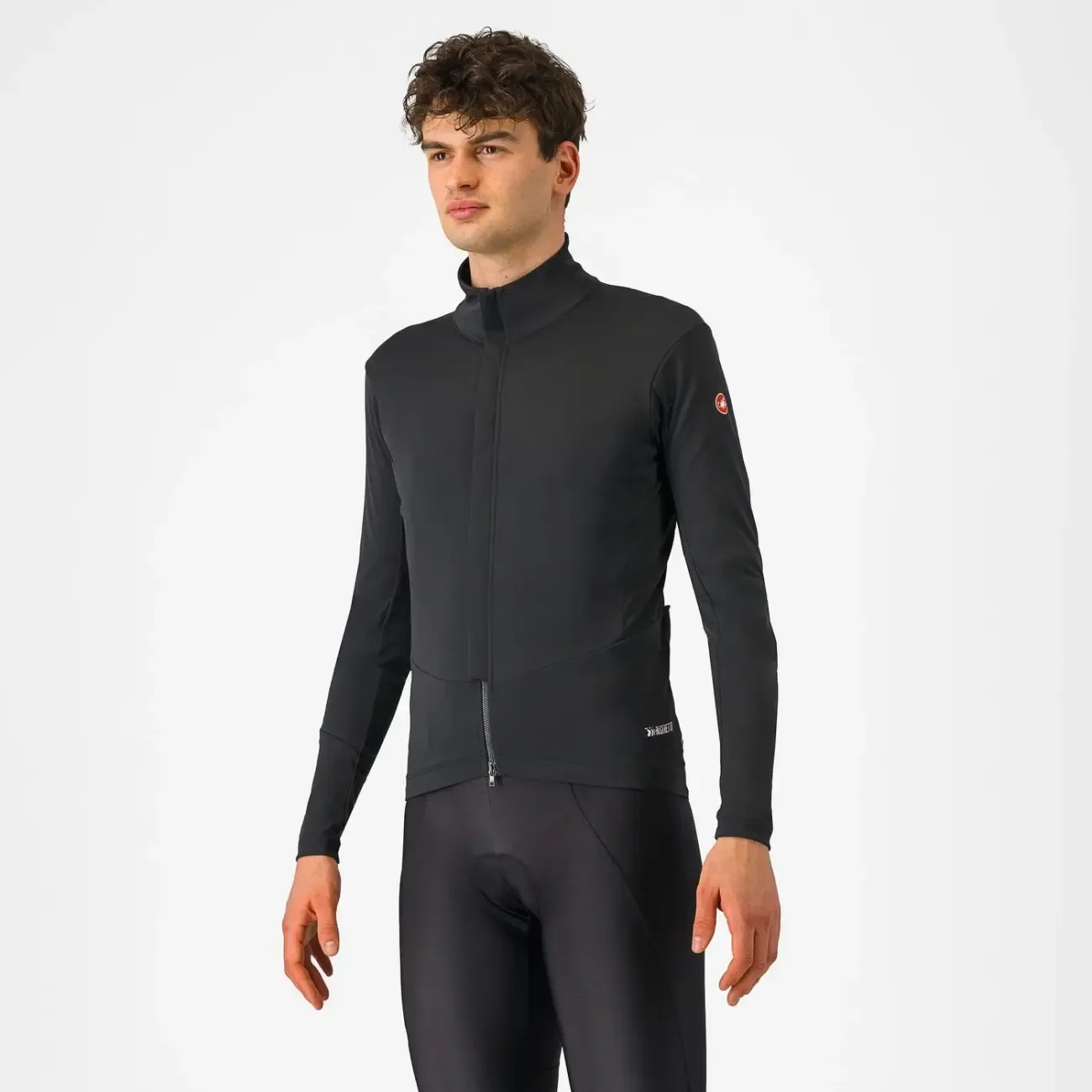 CASTELLI Cyklistická zateplená bunda - PERFETTO AIR - čierna CASTELLI Cyklistická zateplená bunda - PERFETTO AIR - čierna