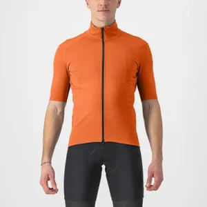CASTELLI Cyklistický dres s krátkym rukávom - PERFETTO RoS 2 WIND - oranžová CASTELLI Cyklistický dres s krátkym rukávom - PERFETTO RoS 2 WIND - oranžová