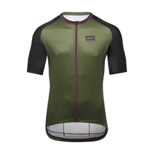 GORE Cyklistický dres s krátkym rukávom - GRID FADE 2.0 - zelená/fialová GORE Cyklistický dres s krátkym rukávom - GRID FADE 2.0 - zelená/fialová