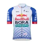 RED BULL Cyklistický dres s krátkym rukávom - SPECIALIZED TRAINING BORA - biela/modrá/červená RED BULL Cyklistický dres s krátkym rukávom - SPECIALIZED TRAINING BORA - biela/modrá/červená