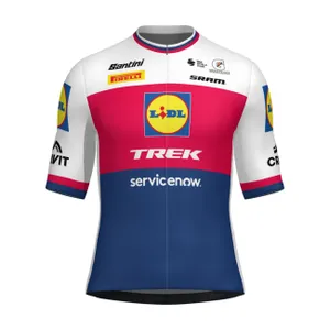 SANTINI Cyklistický dres s krátkym rukávom - LIDL TREK 2026 NATIONAL CHAMPION CZ SANTINI Cyklistický dres s krátkym rukávom - LIDL TREK 2026 NATIONAL CHAMPION CZ