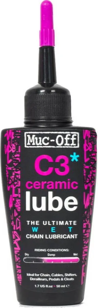 Šport a outdoor | Cyklistika | Čistiace a mazacie prostriedky | Mazivá a oleje - Muc-Off C3 Ceramic Wet Lube 50 ml Šport a outdoor | Cyklistika | Čistiace a mazacie prostriedky | Mazivá a oleje - Muc-Off C3 Ceramic Wet Lube 50 ml