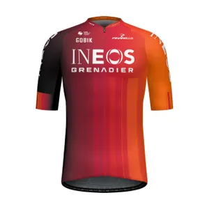 GOBIK Cyklistický dres s krátkym rukávom - ODYSSEY INEOS GRENADIERS 2025 - oranžová/červená GOBIK Cyklistický dres s krátkym rukávom - ODYSSEY INEOS GRENADIERS 2025 - oranžová/červená