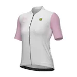 ALÉ Cyklistický dres s krátkym rukávom - FOLLOW ME PR-E - biela/ružová ALÉ Cyklistický dres s krátkym rukávom - FOLLOW ME PR-E - biela/ružová