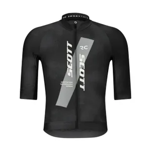 SCOTT Cyklistický dres s krátkym rukávom - RC PRO - čierna/biela SCOTT Cyklistický dres s krátkym rukávom - RC PRO - čierna/biela