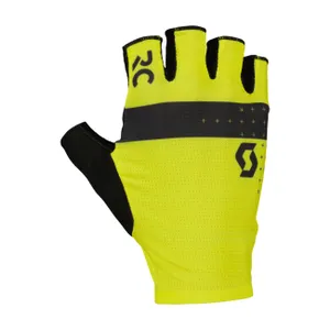SCOTT Cyklistické rukavice krátkoprsté - RC PRO SF - žltá/čierna SCOTT Cyklistické rukavice krátkoprsté - RC PRO SF - žltá/čierna