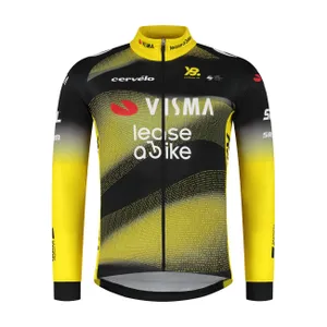RAPIDGEAR Cyklistický dres s dlhým rukávom letný - VISMA TDF25 REPLICA JERSEY - žltá/čierna RAPIDGEAR Cyklistický dres s dlhým rukávom letný - VISMA TDF25 REPLICA JERSEY - žltá/čierna