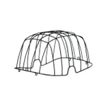 BASIL košík - BUDDY SPACE FRAME - čierna BASIL košík - BUDDY SPACE FRAME - čierna