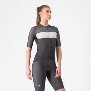 CASTELLI Cyklistický dres s krátkym rukávom - ELEGANTE - čierna CASTELLI Cyklistický dres s krátkym rukávom - ELEGANTE - čierna