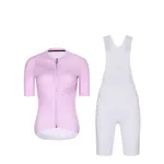 RIVANELLE Cyklistický krátky dres a krátke nohavice - CRYSTELLE - biela/ružová RIVANELLE Cyklistický krátky dres a krátke nohavice - CRYSTELLE - biela/ružová
