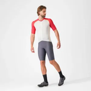 CASTELLI Cyklistický dres s krátkym rukávom - UNLIMITED ENDURANCE 3 - ivory/červená CASTELLI Cyklistický dres s krátkym rukávom - UNLIMITED ENDURANCE 3 - ivory/červená