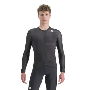 Pánsky cyklistický dres s dlhým rukávom SPORTFUL Matchy long sleeve jersey, black Pánsky cyklistický dres s dlhým rukávom SPORTFUL Matchy long sleeve jersey, black