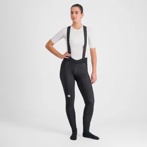 SPORTFUL Cyklistické nohavice dlhé s trakmi - BODYFIT PRO - čierna SPORTFUL Cyklistické nohavice dlhé s trakmi - BODYFIT PRO - čierna