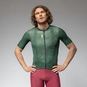ALÉ Cyklistický dres s krátkym rukávom - PRAGMA DEEP - zelená ALÉ Cyklistický dres s krátkym rukávom - PRAGMA DEEP - zelená