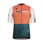 GOBIK Cyklistický dres s krátkym rukávom - ATTITUDE 2.0 - zelená/biela/oranžová GOBIK Cyklistický dres s krátkym rukávom - ATTITUDE 2.0 - zelená/biela/oranžová