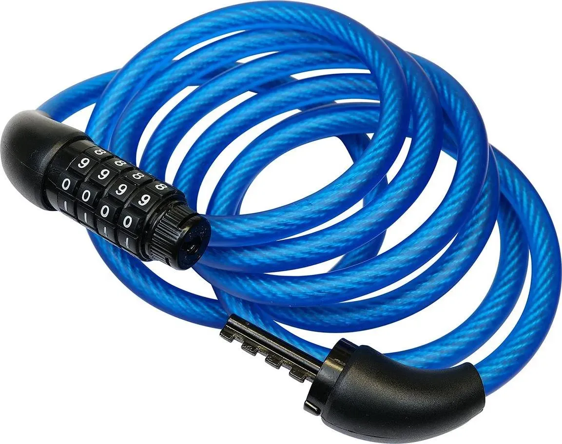 Šport a outdoor | Cyklistika | Cyklodoplnky | Zámky - Richter Czech RL.567.8x1800.MOD oceľový kódový lankový zámok, 8 × 1800 mm Šport a outdoor | Cyklistika | Cyklodoplnky | Zámky - Richter Czech RL.567.8x1800.MOD oceľový kódový lankový zámok, 8 × 1800 mm