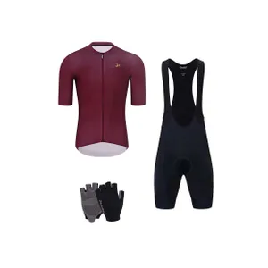 HOLOKOLO Cyklistický mega set - EYELET - bordová/čierna HOLOKOLO Cyklistický mega set - EYELET - bordová/čierna