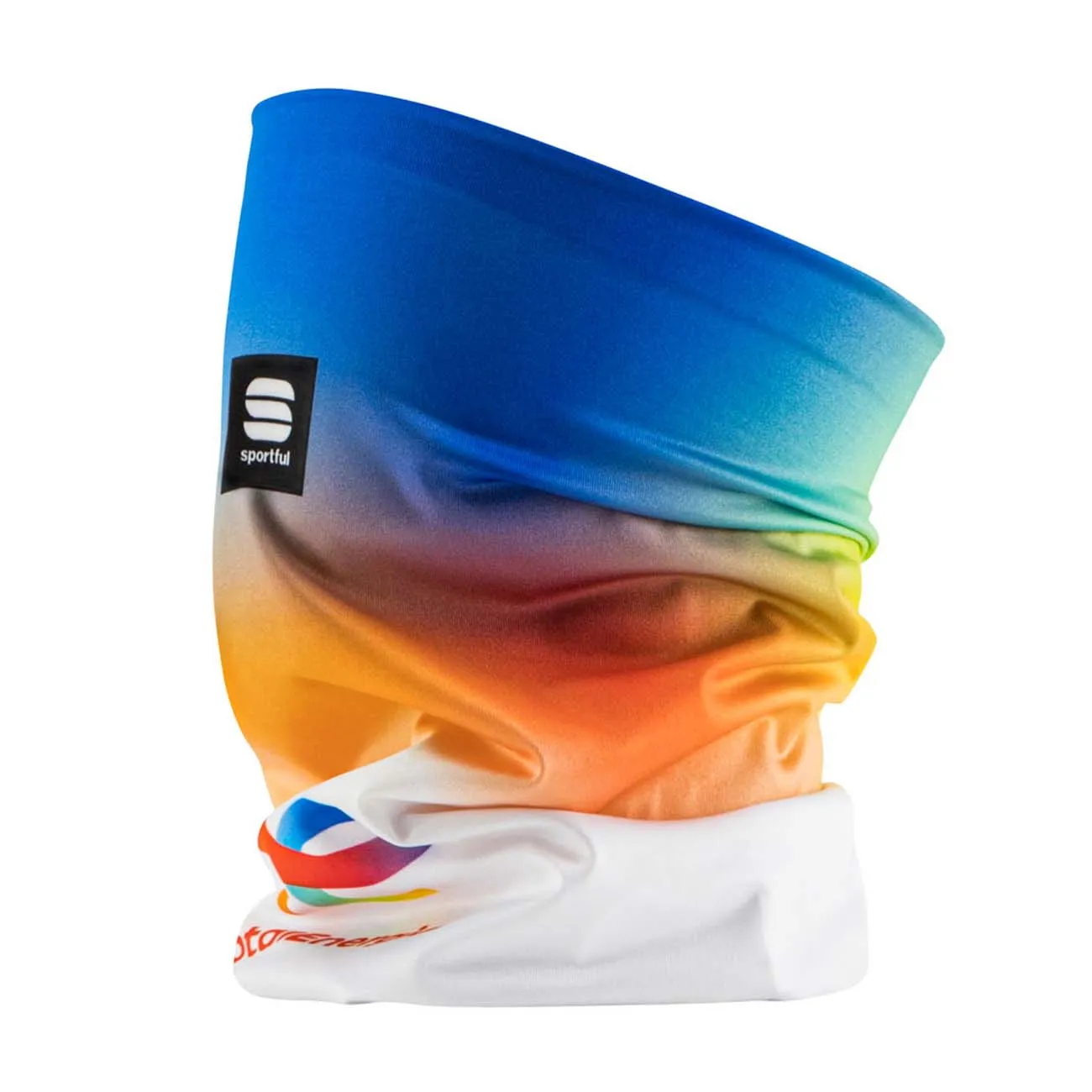 SPORTFUL Cyklistický nákrčník - TOTAL ENERGIES 2022 - oranžová/biela/modrá/žltá SPORTFUL Cyklistický nákrčník - TOTAL ENERGIES 2022 - oranžová/biela/modrá/žltá