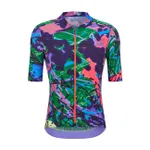 SANTINI Cyklistický dres s krátkym rukávom - REDUX LOUD - zelená/fialová/ružová SANTINI Cyklistický dres s krátkym rukávom - REDUX LOUD - zelená/fialová/ružová