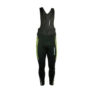 HAVEN Cyklistické nohavice dlhé s trakmi - ISOLEERA - čierna/zelená HAVEN Cyklistické nohavice dlhé s trakmi - ISOLEERA - čierna/zelená