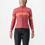 CASTELLI Cyklistický dres s dlhým rukávom zimný - OTTANTA - červená CASTELLI Cyklistický dres s dlhým rukávom zimný - OTTANTA - červená