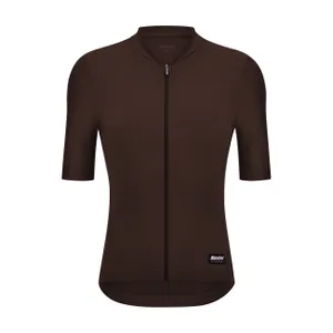SANTINI Cyklistický dres s krátkym rukávom - RTR - hnedá SANTINI Cyklistický dres s krátkym rukávom - RTR - hnedá
