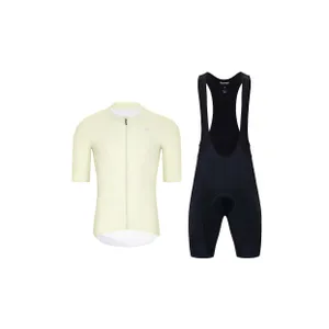HOLOKOLO Cyklistický krátky dres a krátke nohavice - ELEVATE - čierna/ivory HOLOKOLO Cyklistický krátky dres a krátke nohavice - ELEVATE - čierna/ivory