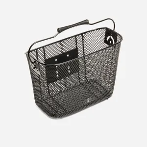 Športy > Cyklistika > Tašky, košíky a nosiče > Nosiče na batožinu a košíky na bicykle > Košíky na bicykle - Cyklistický kovový košík čierny Športy > Cyklistika > Tašky, košíky a nosiče > Nosiče na batožinu a košíky na bicykle > Košíky na bicykle - Cyklistický kovový košík čierny