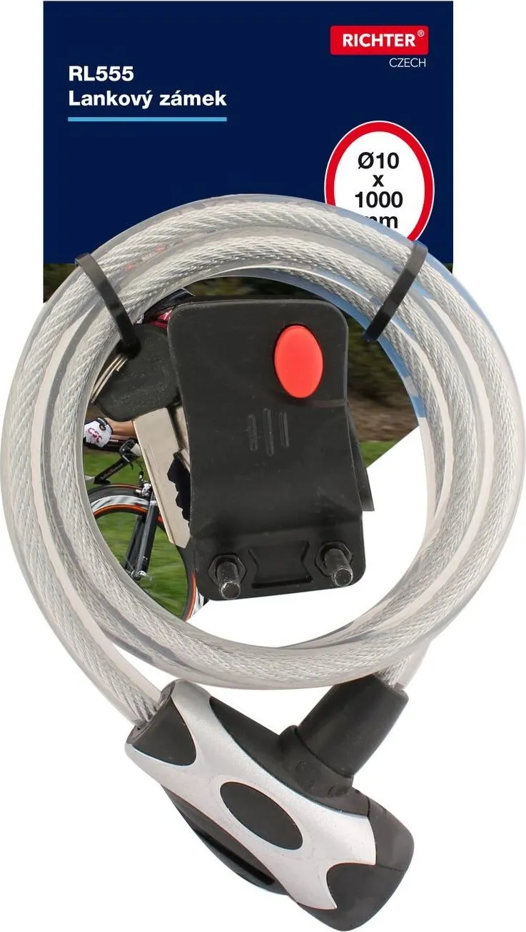 Šport a outdoor | Cyklistika | Cyklodoplnky | Zámky - Richter Czech RL.555.10× 1 000.CIR Šport a outdoor | Cyklistika | Cyklodoplnky | Zámky - Richter Czech RL.555.10× 1 000.CIR
