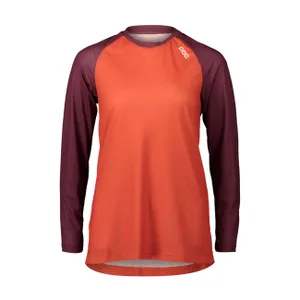 POC Cyklistický dres s dlhým rukávom letný - MTB PURE LADY - bordová/oranžová POC Cyklistický dres s dlhým rukávom letný - MTB PURE LADY - bordová/oranžová