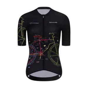 RIVANELLE Cyklistický dres s krátkym rukávom - MAAPPI DARK LADY - čierna/viacfarebná RIVANELLE Cyklistický dres s krátkym rukávom - MAAPPI DARK LADY - čierna/viacfarebná