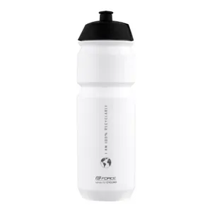 Fľaša na bicykel FORCE BIO EARTH 0,75 l, white-gray Fľaša na bicykel FORCE BIO EARTH 0,75 l, white-gray