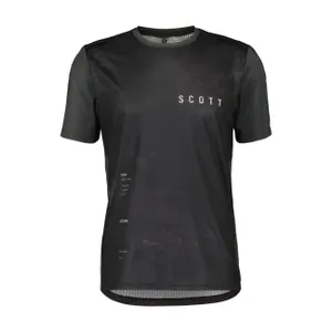 SCOTT Cyklistický dres s krátkym rukávom - VERTIC SS - čierna/šedá SCOTT Cyklistický dres s krátkym rukávom - VERTIC SS - čierna/šedá