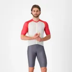 CASTELLI Cyklistické nohavice krátke s trakmi - UNLIMITED 2 - šedá CASTELLI Cyklistické nohavice krátke s trakmi - UNLIMITED 2 - šedá